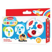 CzuCzu Puzzle Poznaję Kolory. Autor: praca zbiorowa. Dadada.pl Okładka książki CzuCzu Puzzle Poznaję Kolory