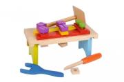 Opakowanie Eichhorn Zestaw drewnianych klocków stolik warsztatowy