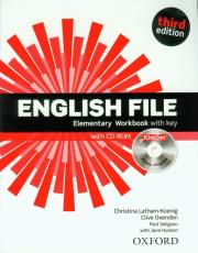 Okładka książki English File 3E Elementary WB With Key OXFORD