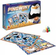 Okładka książki Gra- Chińczyk i Wyścig Pingwiny z Madagaskaru ALEX