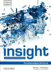 Insight Pre-Intermediate WB PL OXFORD. Autor: Cathy Myers, Claire Thacker, Jayne Wildman. Dadada.pl Okładka książki Insight Pre-Intermediate WB PL OXFORD