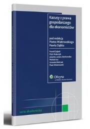 Kazusy z prawa gospodarczego dla ekonomistów. Autor: Paweł Dąbek (red.), Piotr Wiatrowski (red.). Dadada.pl Okładka książki Kazusy z prawa gospodarczego dla ekonomistów