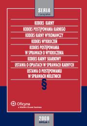 Opakowanie Kodeks karny. Kodeks postępowania karnego. Kodeks karny wykonawczy. Kodeks wykroczeń.