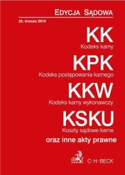 Kodeks karny. Kodeks postępowania karnego. Kodeks karny wykonawczy. Koszty sądowe karne. Edycja sądowa. Autor: praca zbiorowa. Dadada.pl Okładka książki Kodeks karny. Kodeks postępowania karnego. Kodeks karny wykonawczy. Koszty sądowe karne. Edycja sądowa