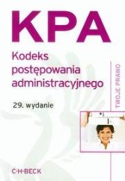 Okładka książki Kodeks postępowania administracyjnego