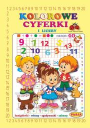 Kolorowe cyferki i liczby PASJA. Autor: Halina Gołek. Dadada.pl Okładka książki Kolorowe cyferki i liczby PASJA