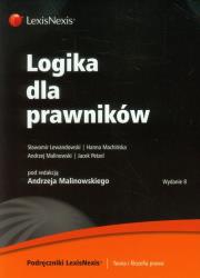 Logika dla prawników. Autor: Malinowski Andrzej, Lewandowski Sławomir, Machińska Hanna, Petzel Jacek. Dadada.pl Okładka książki Logika dla prawników