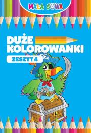 Okładka książki Mała Sowa. Duże kolorowanki. Zeszyt 4