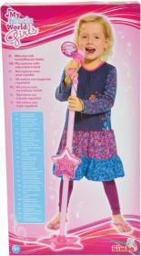 Opakowanie Mikrofon na stojaku różowy