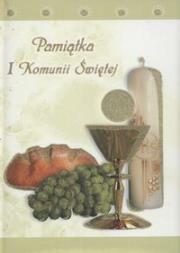 Okładka książki Pamiątka I Komunii św.- kremowa