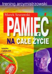 Pamięć na całe życie z płytą CD. Autor: Marek Szurawski. Dadada.pl Okładka książki Pamięć na całe życie z płytą CD