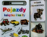 Okładka książki Pojazdy. Książka i karty ścieralne
