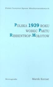 Okładka książki Polska 1939 roku wobec paktu Ribbentrop-Mołotow