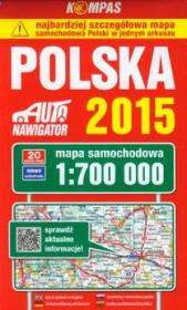Polska Mapa samochodowa 1:700 000. Autor: praca zbiorowa. Dadada.pl Okładka książki Polska Mapa samochodowa 1:700 000