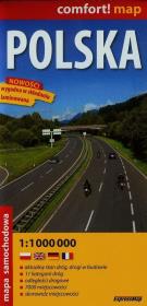 Opakowanie Polska mapa samochodowa