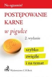 Postępowanie karne w pigułce. Autor: Gacka-Asiewicz Aneta. Dadada.pl Okładka książki Postępowanie karne w pigułce
