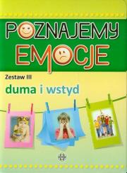 Poznajemy emocje 3 Duma i wstyd. Autor: Częścik Józef. Dadada.pl Okładka książki Poznajemy emocje 3 Duma i wstyd