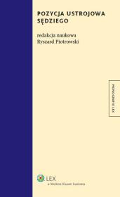Okładka książki Pozycja ustrojowa sędziego