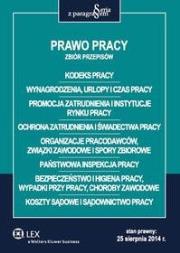 Okładka książki Prawo pracy Zbiór przepisów