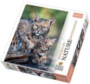 Okładka książki Puzzle 1000 Nature... - Ryś rudy TREFL