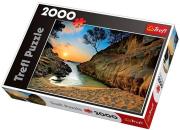 Okładka książki Puzzle 2000 Wschód słońca, Costa Brava TREFL