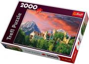 Okładka książki Puzzle 2000 Zamek Hohenschwangau, Bawaria TREFL