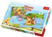 Okładka książki Puzzle 2w1 Kubuś Puchatek Wodne igraszki TREFL