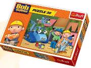 Okładka książki Puzzle 30 Bob Budowniczy Bob,Marta i Czerpak TREFL