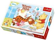 Okładka książki Puzzle 30 Kubuś Puchat. Bajeczki na dobranoc TREFL