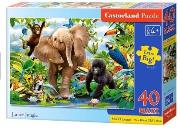 Opakowanie Puzzle 40 maxi - Junior Jungle CASTOR