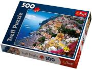 Okładka książki Puzzle 500 Positano, Wybrzeże Amalfickie,Wł. TREFL