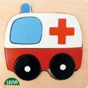 Opakowanie Puzzle drewniane karetka