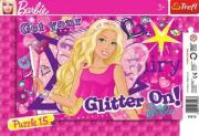 Okładka książki Puzzle ramkowe 15 Wróżka Barbie TREFL