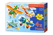 Opakowanie Puzzle x 4 Kontur - Funnu planes CASTOR