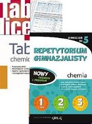 REP.GIM. CHEMIA+TABLICE-GREG. Autor: Pabian Joanna. Dadada.pl Okładka książki REP.GIM. CHEMIA+TABLICE-GREG