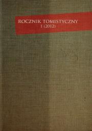 Opakowanie Rocznik Tomistyczny t.1