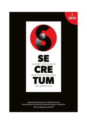 Opakowanie SECRETUM Służby specjalne bezpieczeństwo informacja