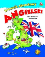 Słownik obrazkowy. Angielski. Autor: Anna Wiśniewska (red.), Joanna Myjak (ilustr.). Dadada.pl Okładka książki Słownik obrazkowy. Angielski