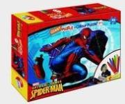 Okładka książki Spider Man Giant Puzzle dwustronne + mazaki