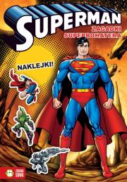 Superman. Zagadki Superbohatera. Autor: Opracowanie zbiorowe. Dadada.pl Okładka książki Superman. Zagadki Superbohatera
