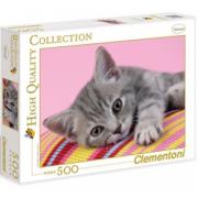 Opakowanie Szary Kotek Puzzle 500