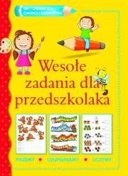 Wesołe zadania dla przedszkolaka. Autor: Opracowanie zbiorowe. Dadada.pl Okładka książki Wesołe zadania dla przedszkolaka