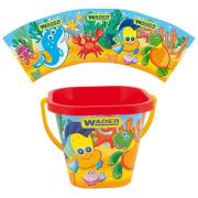 Opakowanie Wiaderko kwadratowe 2L Ocean czerwone