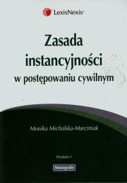 Okładka książki Zasada instancyjności w postępowan cywilnym