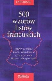 Okładka książki 500 wzorów listów francuskich