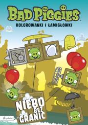 Bad Piggies. Niebo bez granic. Kolorowanki. Autor: Opracowanie zbiorowe. Dadada.pl Okładka książki Bad Piggies. Niebo bez granic. Kolorowanki