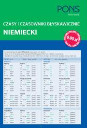 Okładka książki Czasy i czasowniki błyskawicznie. Niemiecki PONS