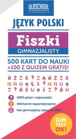 Fiszki gimnazjalisty. Język polski. Autor: Pokora Paweł. Dadada.pl Okładka książki Fiszki gimnazjalisty. Język polski