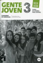 Gente Joven 3 Ćwiczenia. Autor: Encina Alonso Arija, Martinez Salles Matilde. Dadada.pl Okładka książki Gente Joven 3 Ćwiczenia