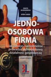 Jednoosobowa firma w. 2015. Autor: Danuta Młodzikowska, Bjrn Lundn. Dadada.pl Okładka książki Jednoosobowa firma w. 2015